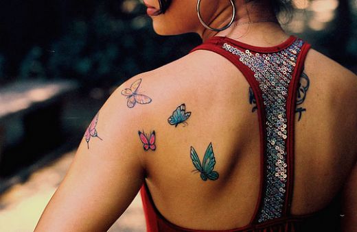tattoo on girls. butterfly-tattoo-for girls