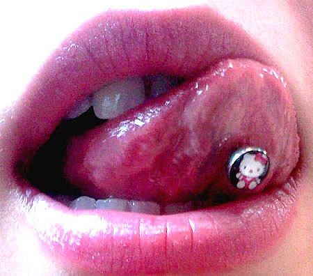 tongue piercing