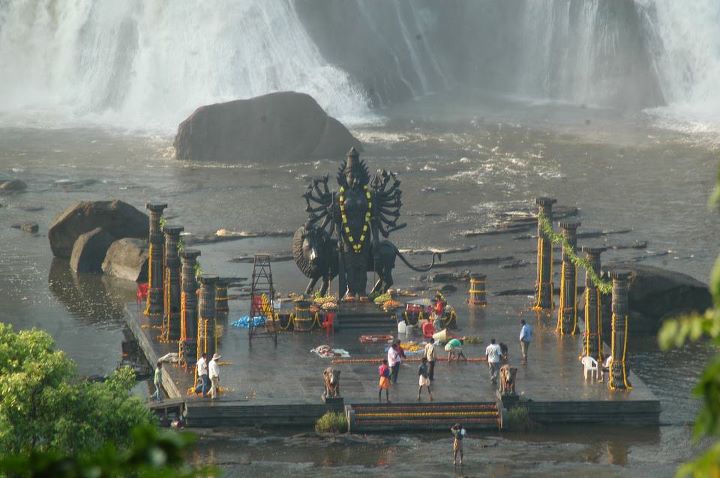 Maa-Durga-Temple-Near-Waterfall