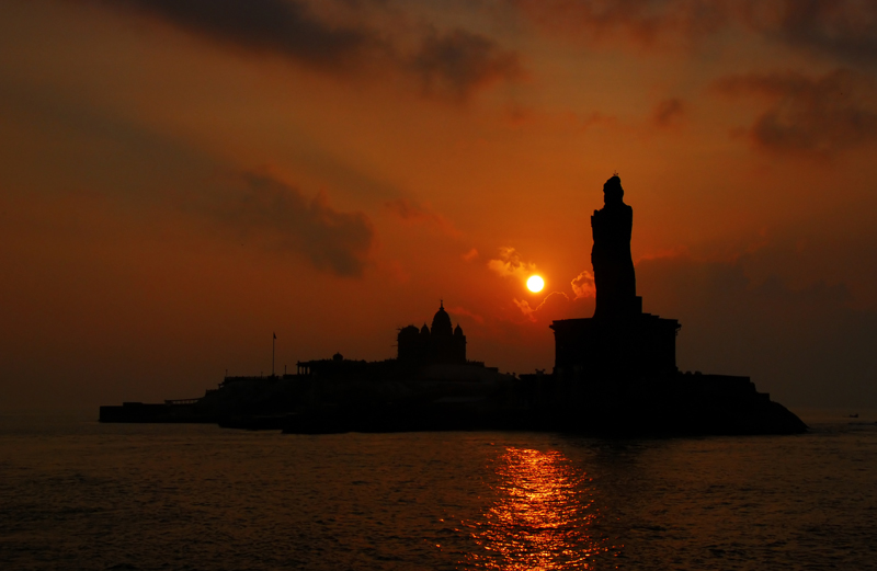 Sunset Point Kanyakumari -Tamil Nadu